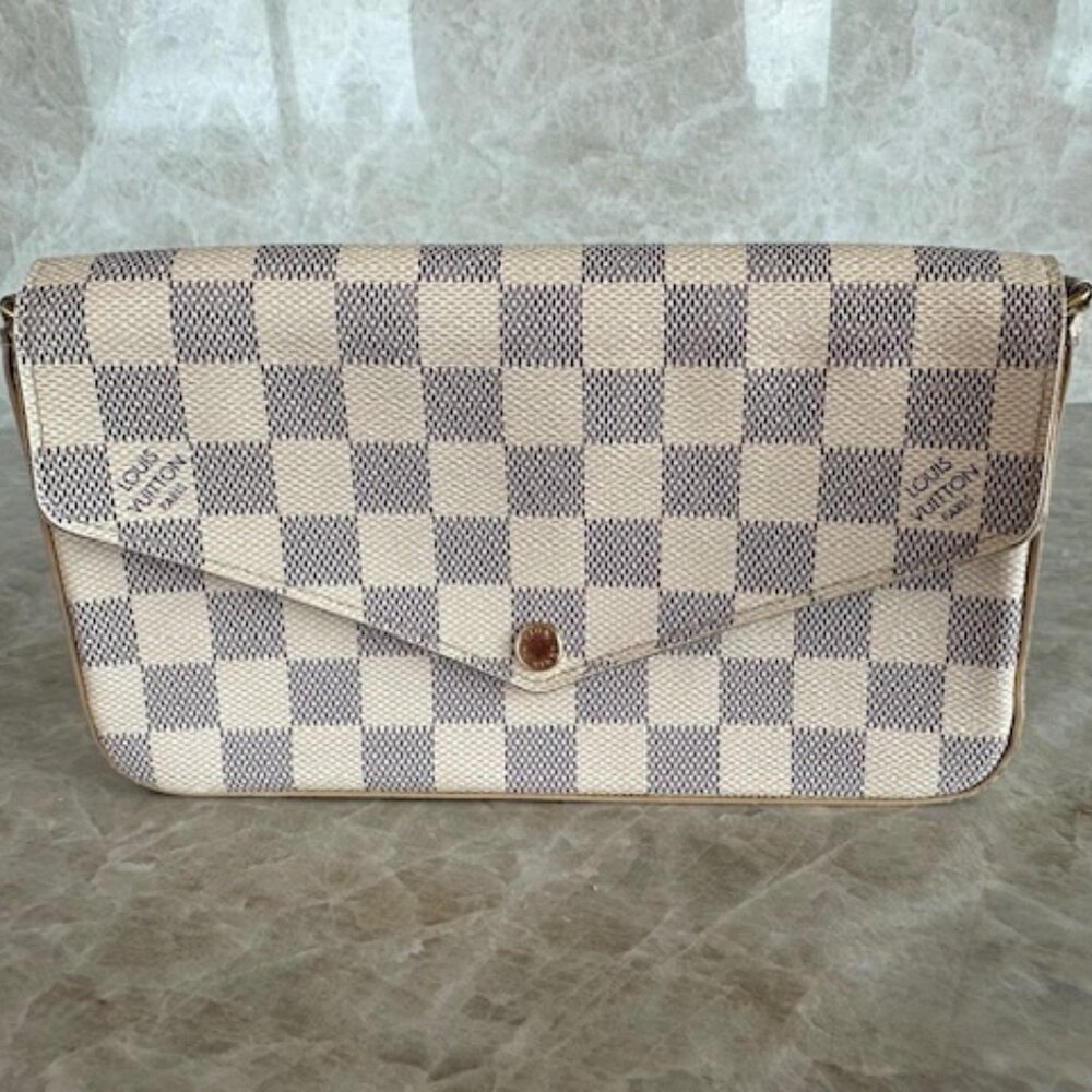 Louis Vuitton Pochette Félicie Damier Azur canvas